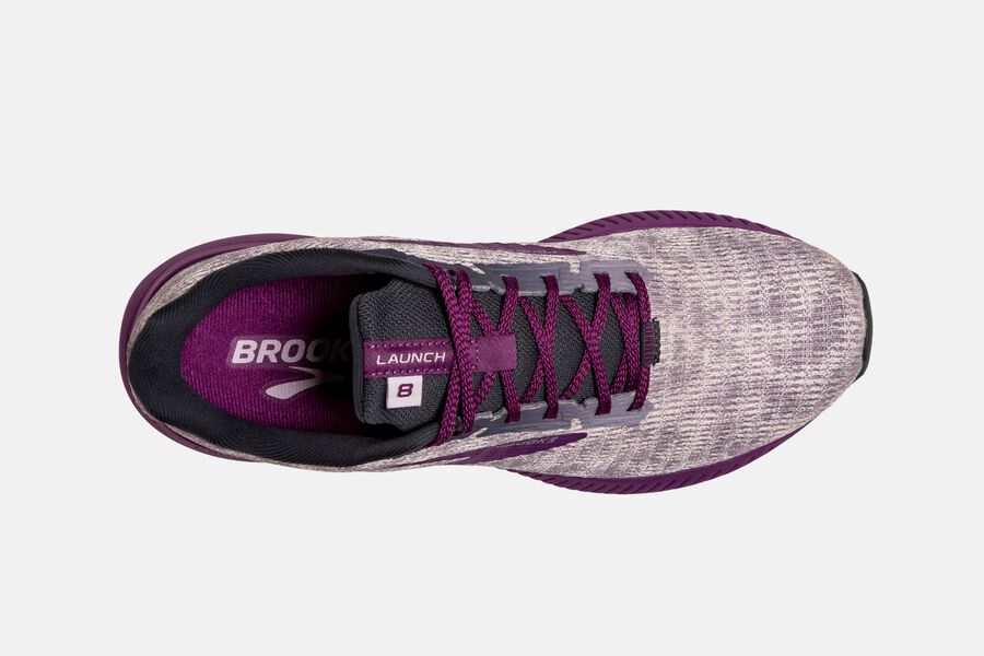 Brooks Launch 8 Road Running Shoes Womens Purple 420816-FUJ